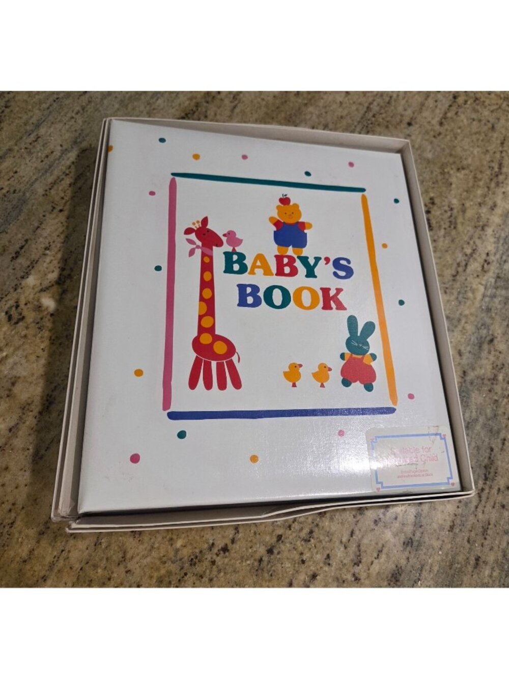 New! Vtg Hallmark Baby Book Album Alphabet Zoo Box Suitable for Adoptive Child